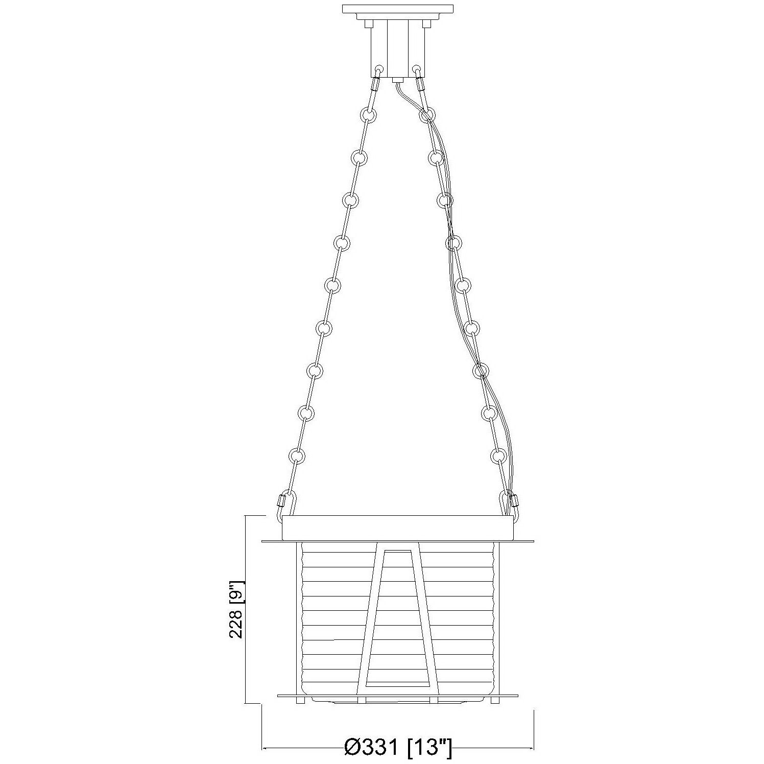 Cape Harbor 1 Light 13 inch Brushed Nickel Pendant Ceiling Light