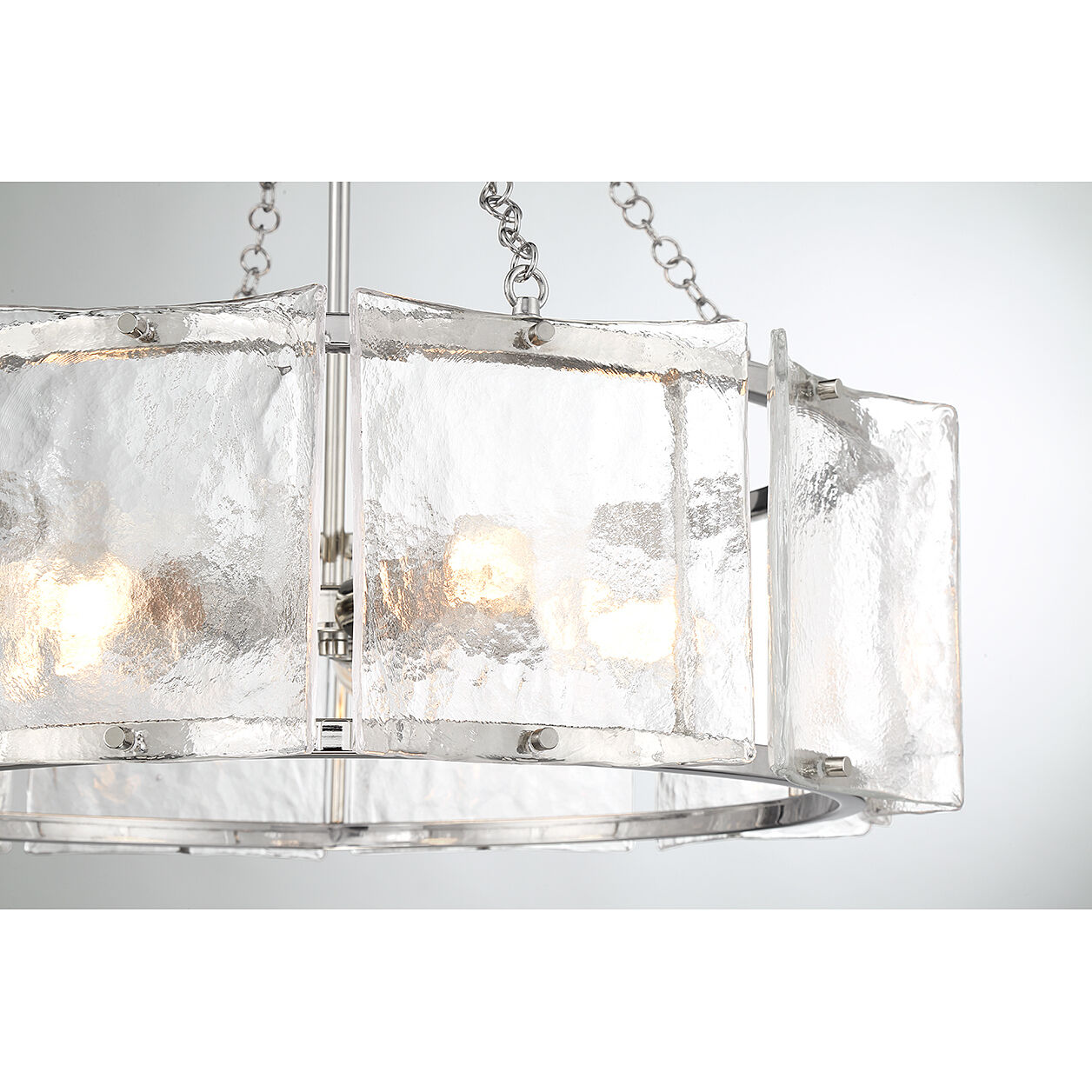 Genry 5 Light 26 inch Polished Nickel Pendant Ceiling Light