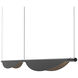 Tela LED 79 inch Satin Black Pendant Ceiling Light