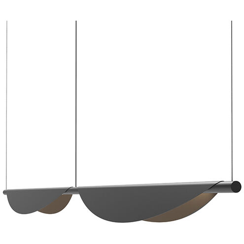 Tela LED 79 inch Satin Black Pendant Ceiling Light