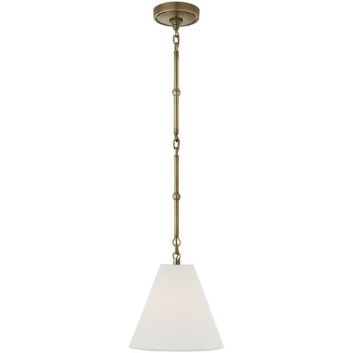 Thomas O'Brien Goodman 1 Light 10 inch Hand-Rubbed Antique Brass Hanging Shade Ceiling Light, Petite
