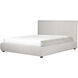 Luzon Grey Bed in Light Grey, Queen