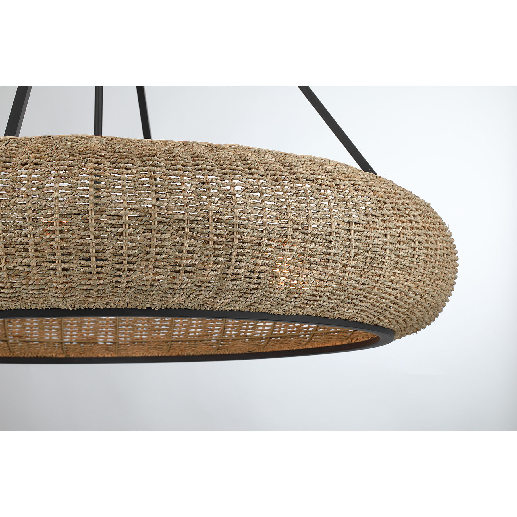 Gaia 6 Light 40 inch Matte Black Pendant Ceiling Light