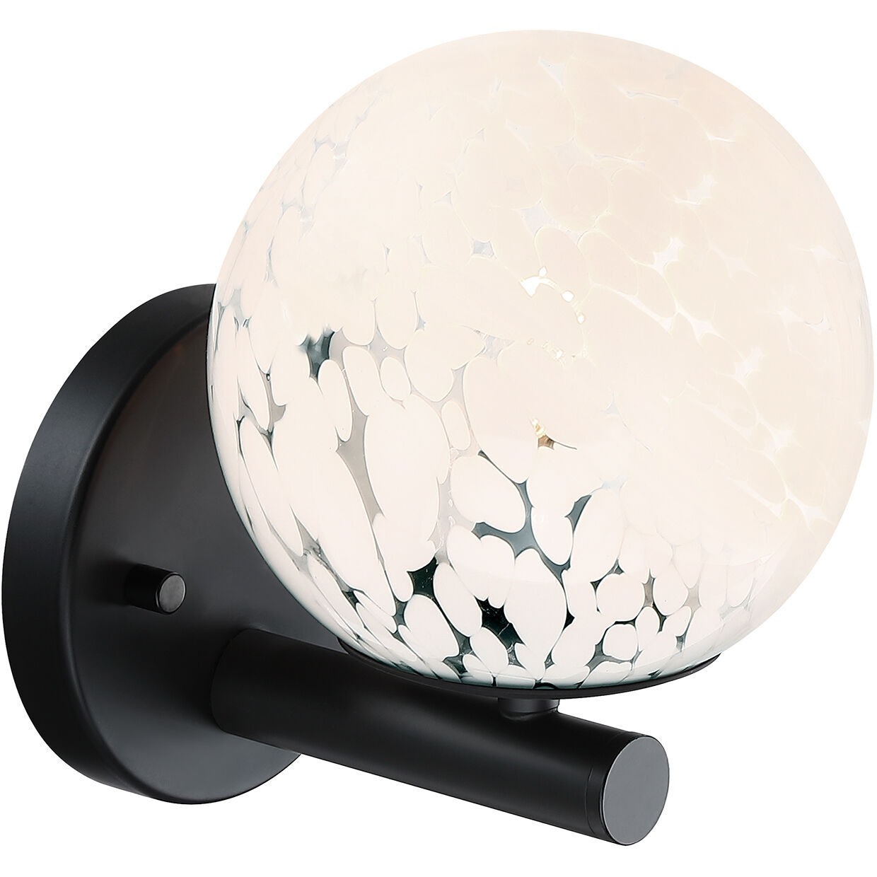 Crown Heights 1 Light 6 inch Matte Black Wall Sconce Wall Light in White