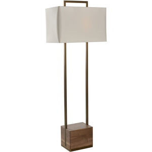 Hayes 60.5 inch 60.00 watt Brown and Gold Floor Lamp Portable Light