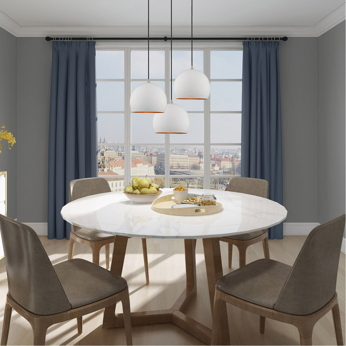 Allison 1 Light 10 inch White Mini Pendant Ceiling Light