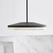 Sean Lavin Wyatt LED 16 inch Nightshade Black Pendant Ceiling Light, Integrated LED