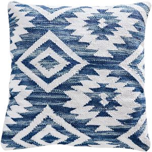 Serranos 20 X 5.5 inch Crema with Gray and Turquoise Pillow, Cover Only