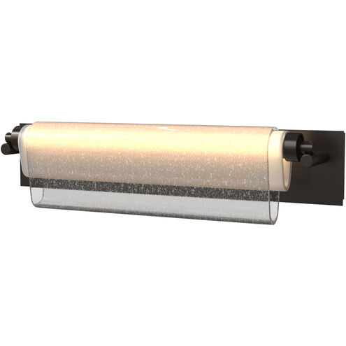 Draped Glass LED 26 inch Oil Rubbed Bronze Bath Bar Wall Light