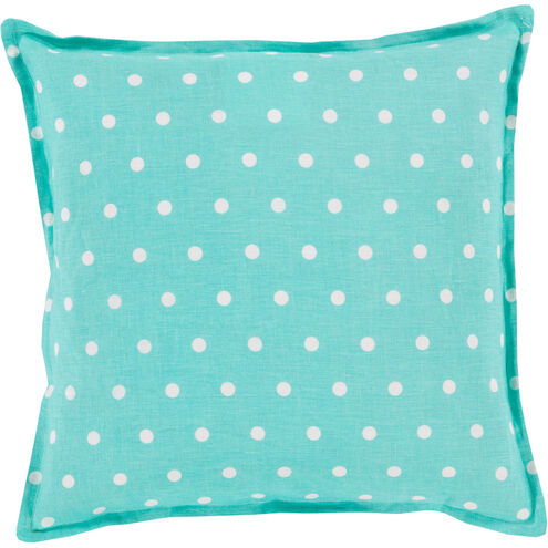 Polka Dot 20 inch Cream, Mint Pillow Kit