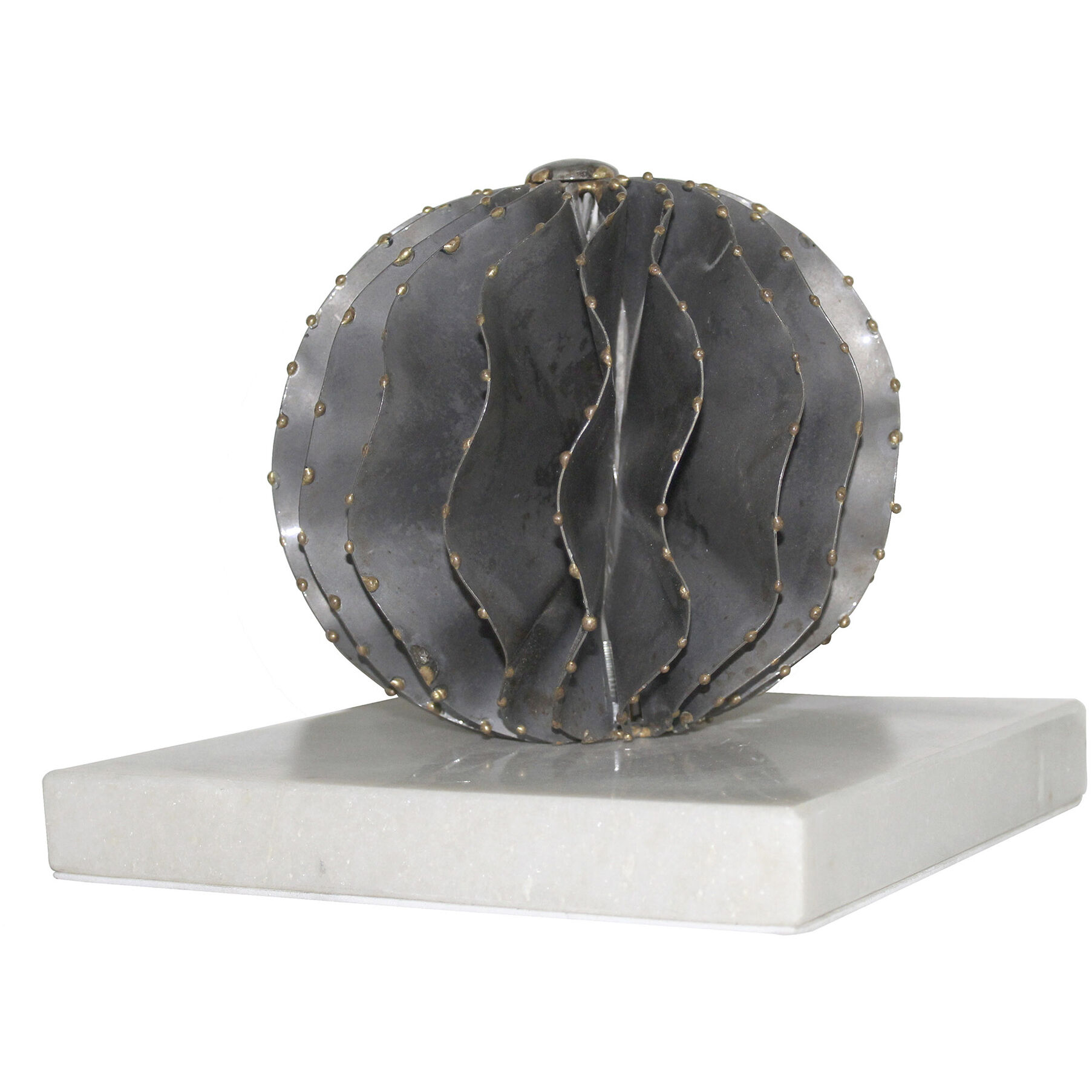 Orb 8 X 7 inch Sculpture in Grey