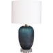 Oliver 24.25 inch 100 watt Teal/White Table Lighting Portable Light