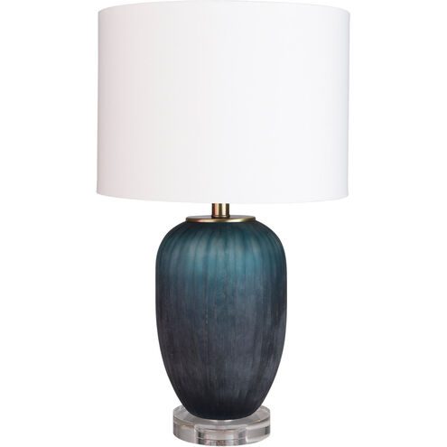 Oliver 24.25 inch 100 watt Teal/White Table Lighting Portable Light