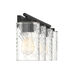 Transitional 4 Light 32 inch Matte Black Bathroom Vanity Light Wall Light