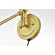Van 1 Light 6 inch Brass Plug In Wall Sconce Wall Light
