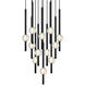 Windchimer LED 22 inch Matte Black Pendant Ceiling Light