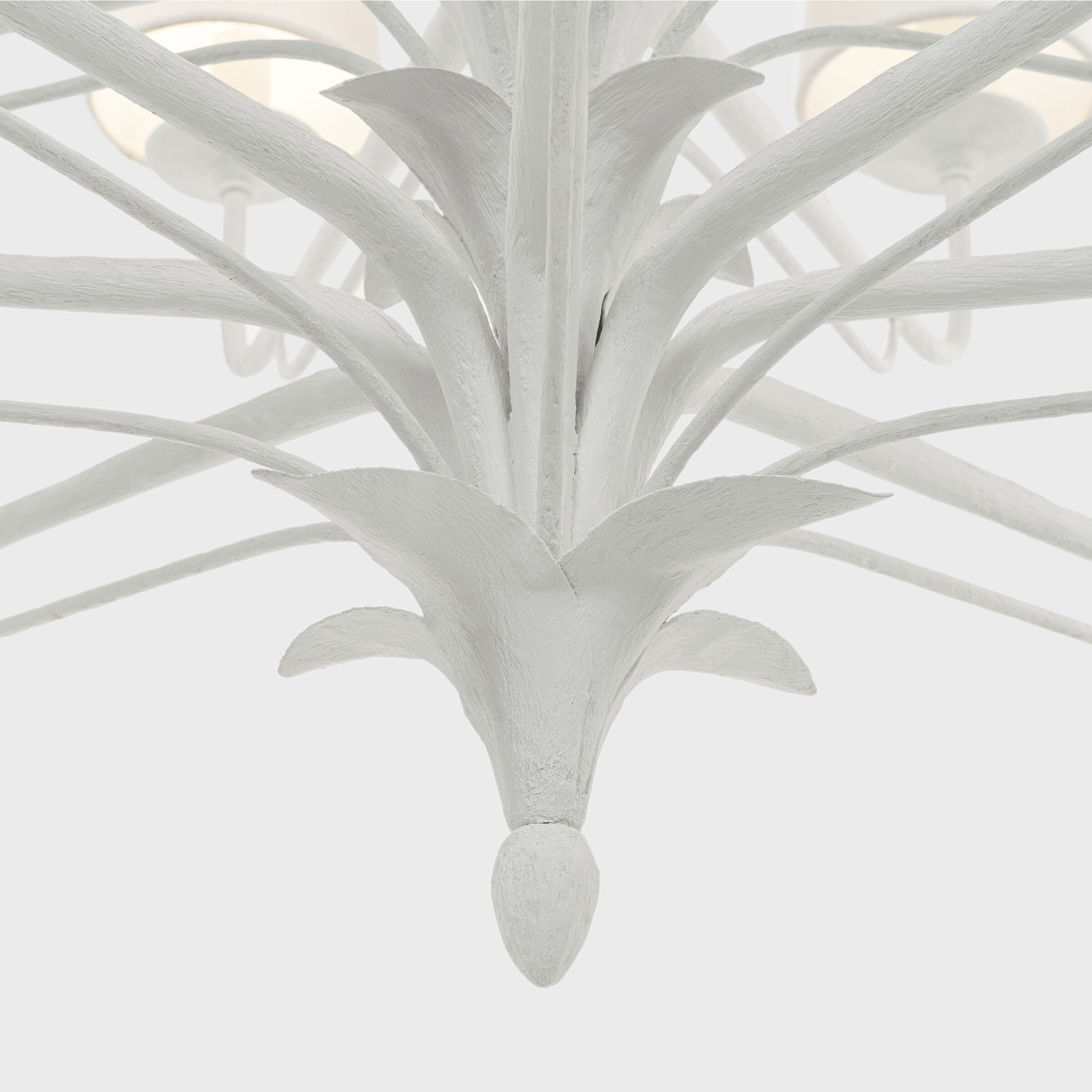 Chapman & Myers Amalfi LED 50 inch Plaster White Three-Tiered Chandelier Ceiling Light