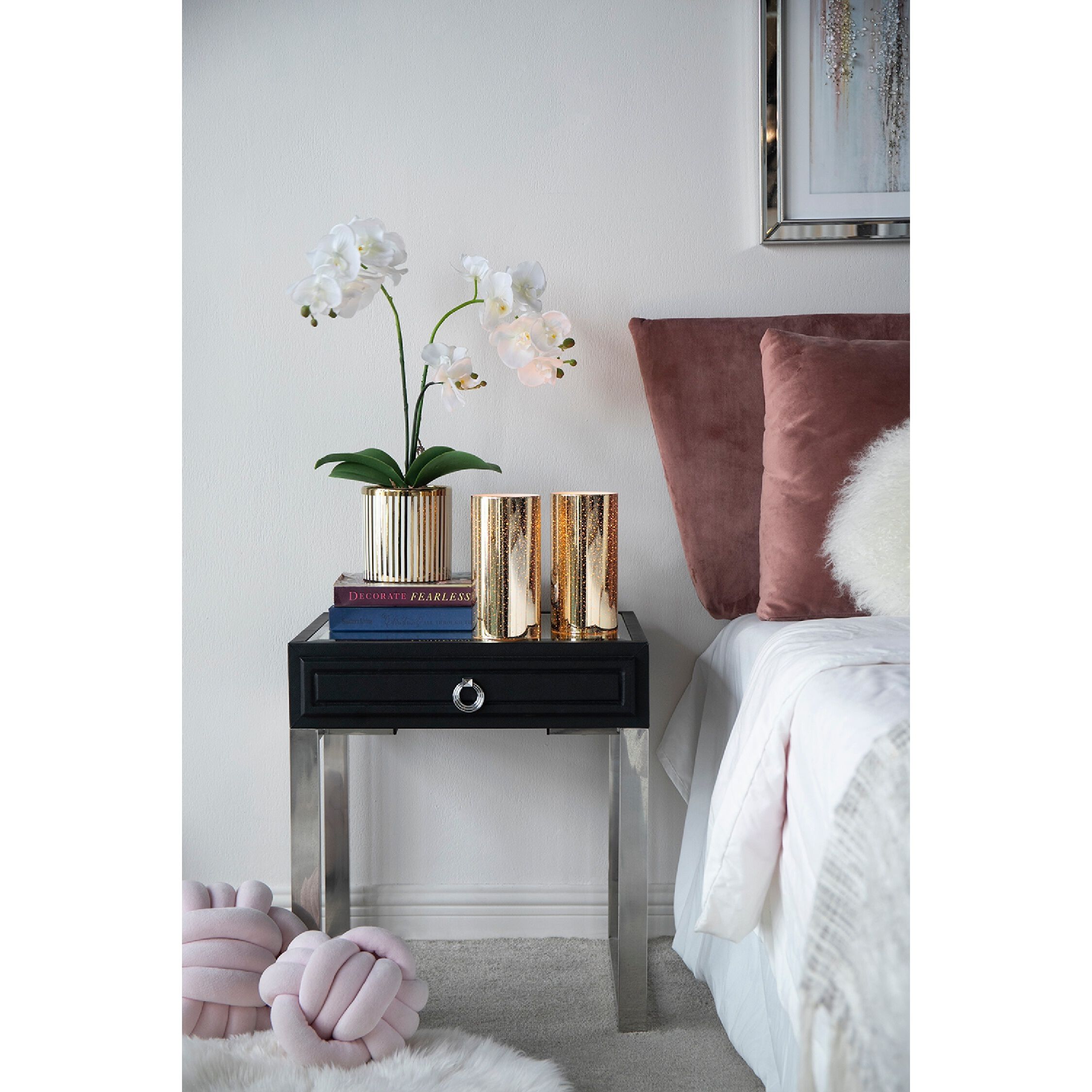 Speckled 8 X 4 inch LED Candle