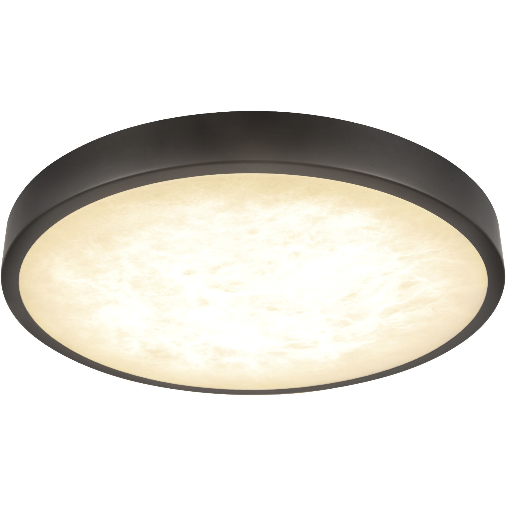 Alora Mood Evelyn 9 inch Matte Black and Alabaster Flush Mount Ceiling Light