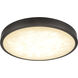 Alora Mood Evelyn 9 inch Matte Black and Alabaster Flush Mount Ceiling Light