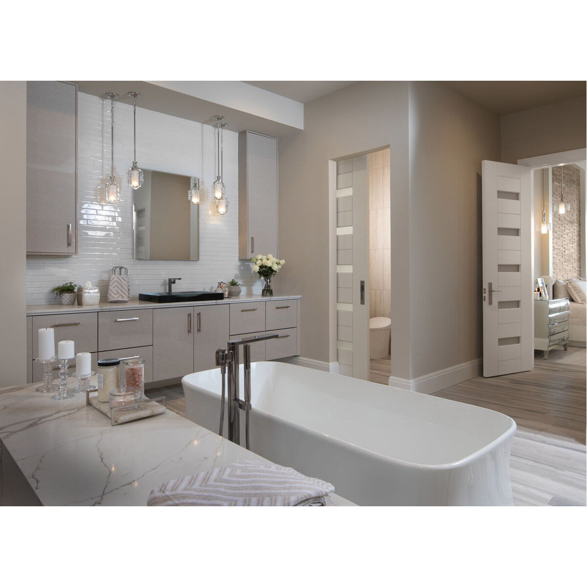 Caress 1 Light 6.38 inch Polished Nickel Semi-Flush Convertible Pendant Ceiling Light