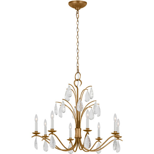 C&M by Chapman & Myers Shannon 8 Light 32.63 inch Antique Gild Chandelier Ceiling Light