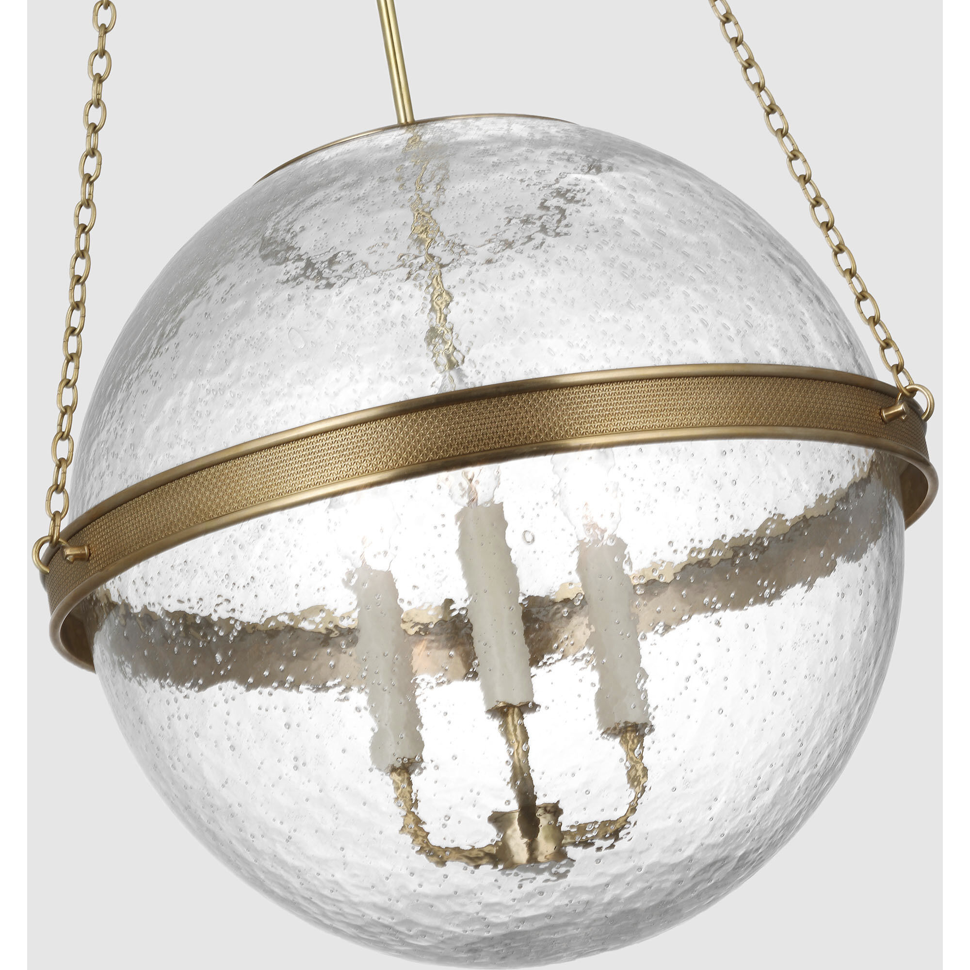 Marie Flanigan Reese LED 18.25 inch Soft Brass Globe Pendant Ceiling Light