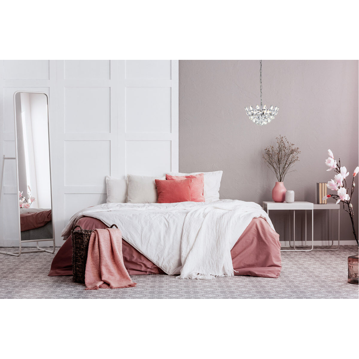 Emilia 3 Light 14 inch Chrome Pendant Ceiling Light