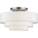 Manorwood 4 Light 21 inch Brushed Nickel Semi-Flush Ceiling Light