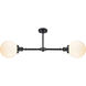 Franklin Restoration Large Beacon LED 25 inch Oil Rubbed Bronze Chandelier Ceiling Light in Matte White Glass, Franklin Restoration