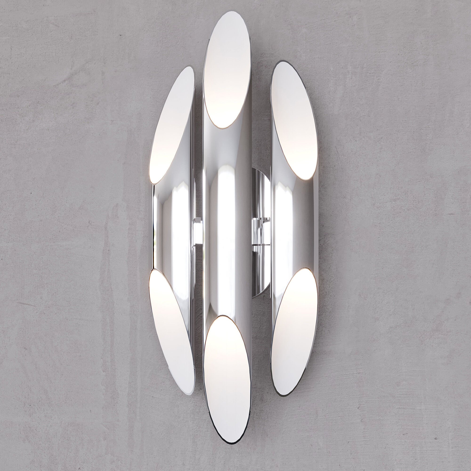 Chimes 6 Light 7.25 inch Polished Chrome Wall Sconce Wall Light