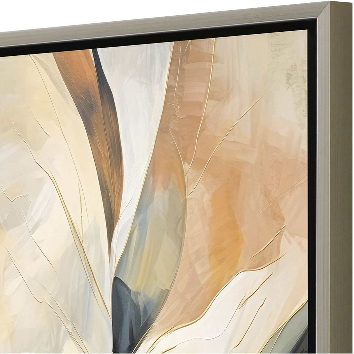 Rhythms of Flow Blue and Orange and White Canvas, Propac