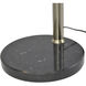 Luna Bella 92 inch 9 watt Weathered Brass and Black Arc Floor Lamp Portable Light