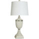 Brussels 36 inch 150 watt Antique White Table Lamp Portable Light