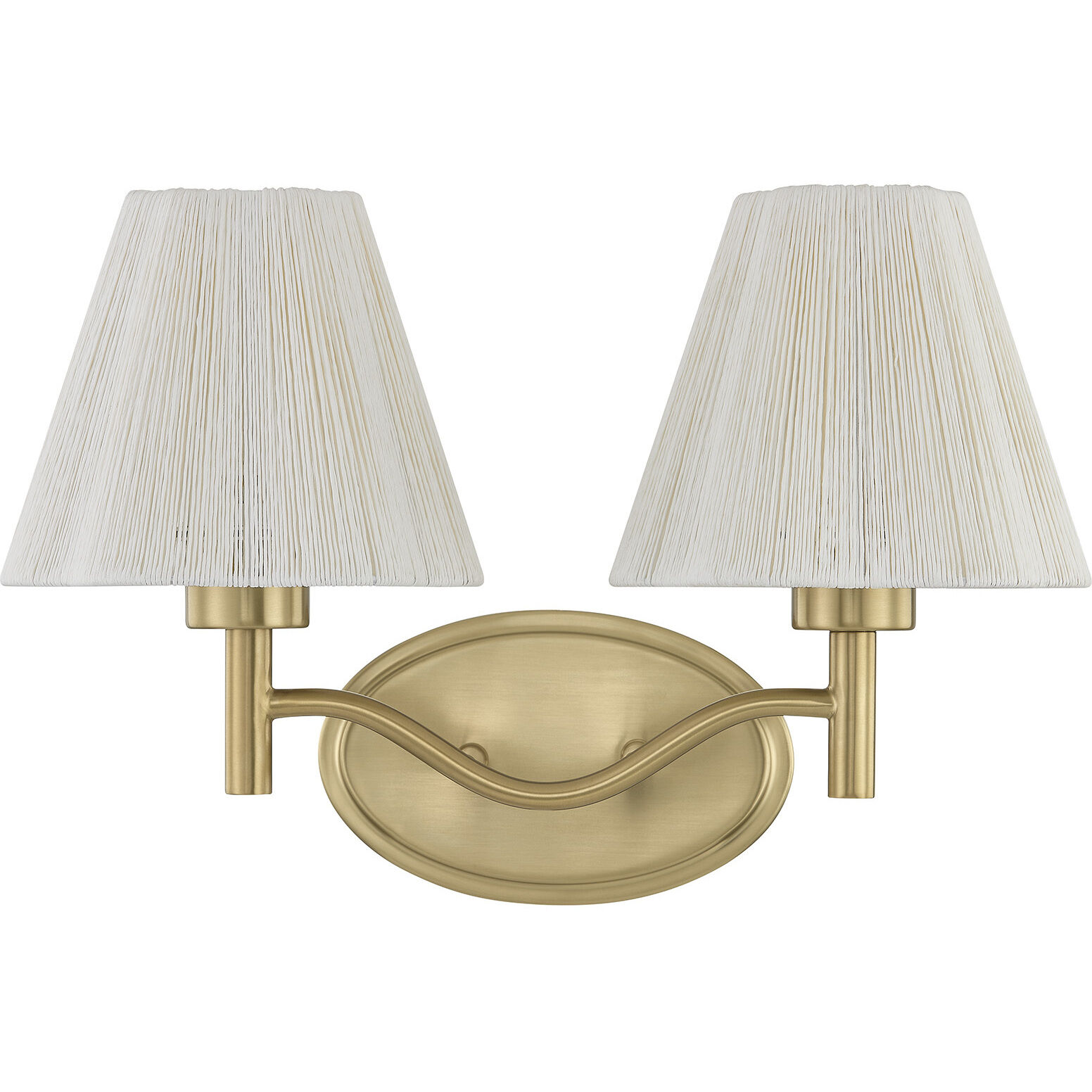 Rosa 2 Light 17 inch Noble Brass Bathroom Vanity Light Wall Light