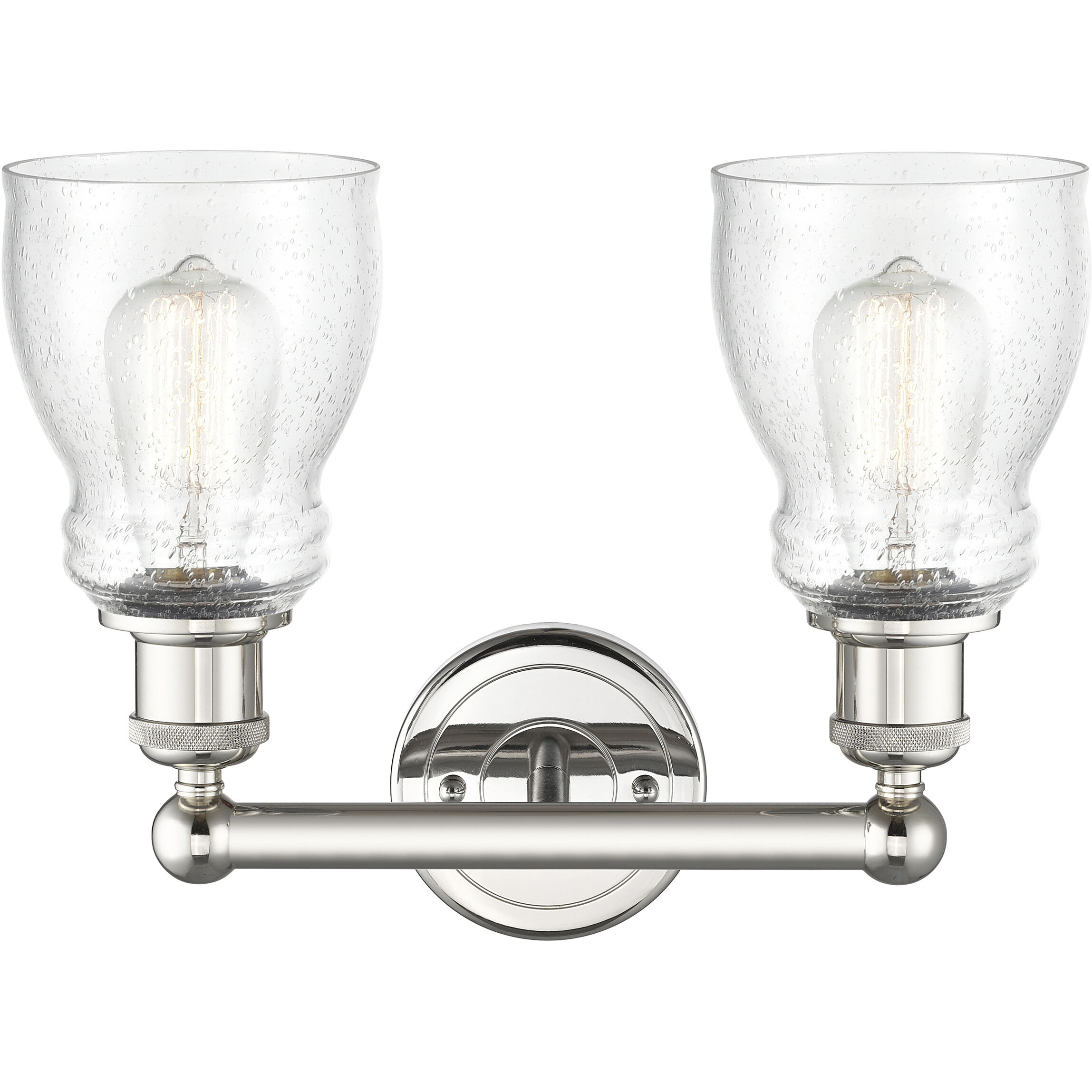 Ellery 2 Light 13.75 inch Polished Nickel Bath Vanity Light Wall Light in Seedy