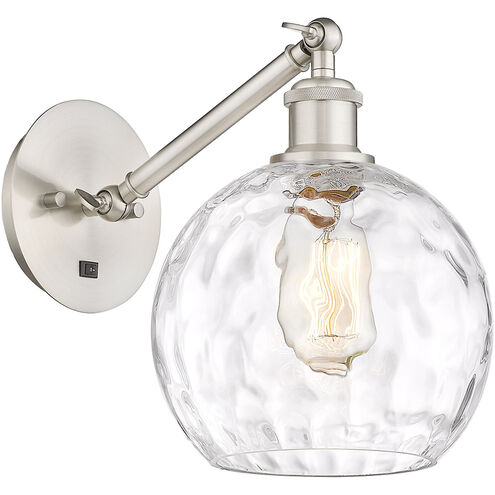 Ballston Athens Water Glass LED 8 inch Brushed Satin Nickel Sconce Wall Light