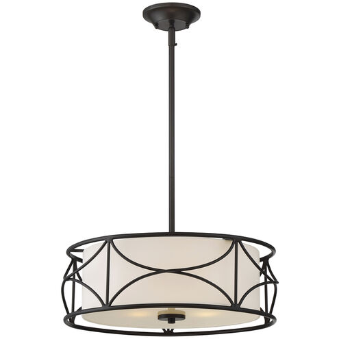 Avara 3 Light 18 inch Oil Rubbed Bronze Inverted Pendant Ceiling Light