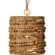 Strand 1 Light 10.5 inch Natural Pendant Ceiling Light