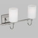Oak Moore 3 Light 23.88 inch Chrome Bath Vanity Wall Light