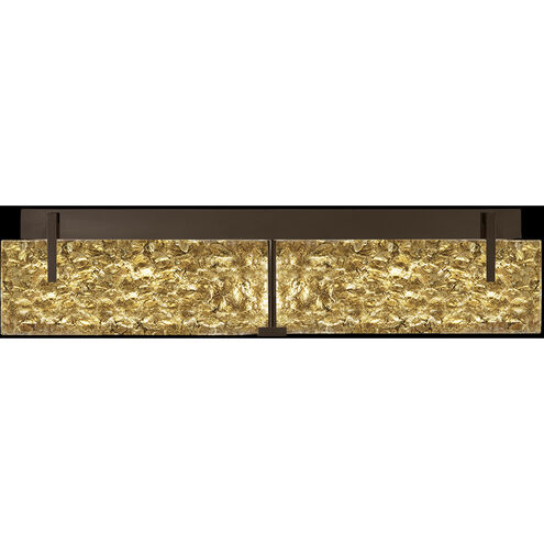 Terra 4 Light 28.8 inch Bronze Bath Vanity Light Wall Light in Gold Leaf