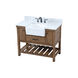 Clement 42 X 22 X 34 inch Driftwood Bathroom Vanity Cabinet