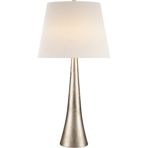 AERIN Dover 34.75 inch 150.00 watt Burnished Silver Leaf Table Lamp Portable Light