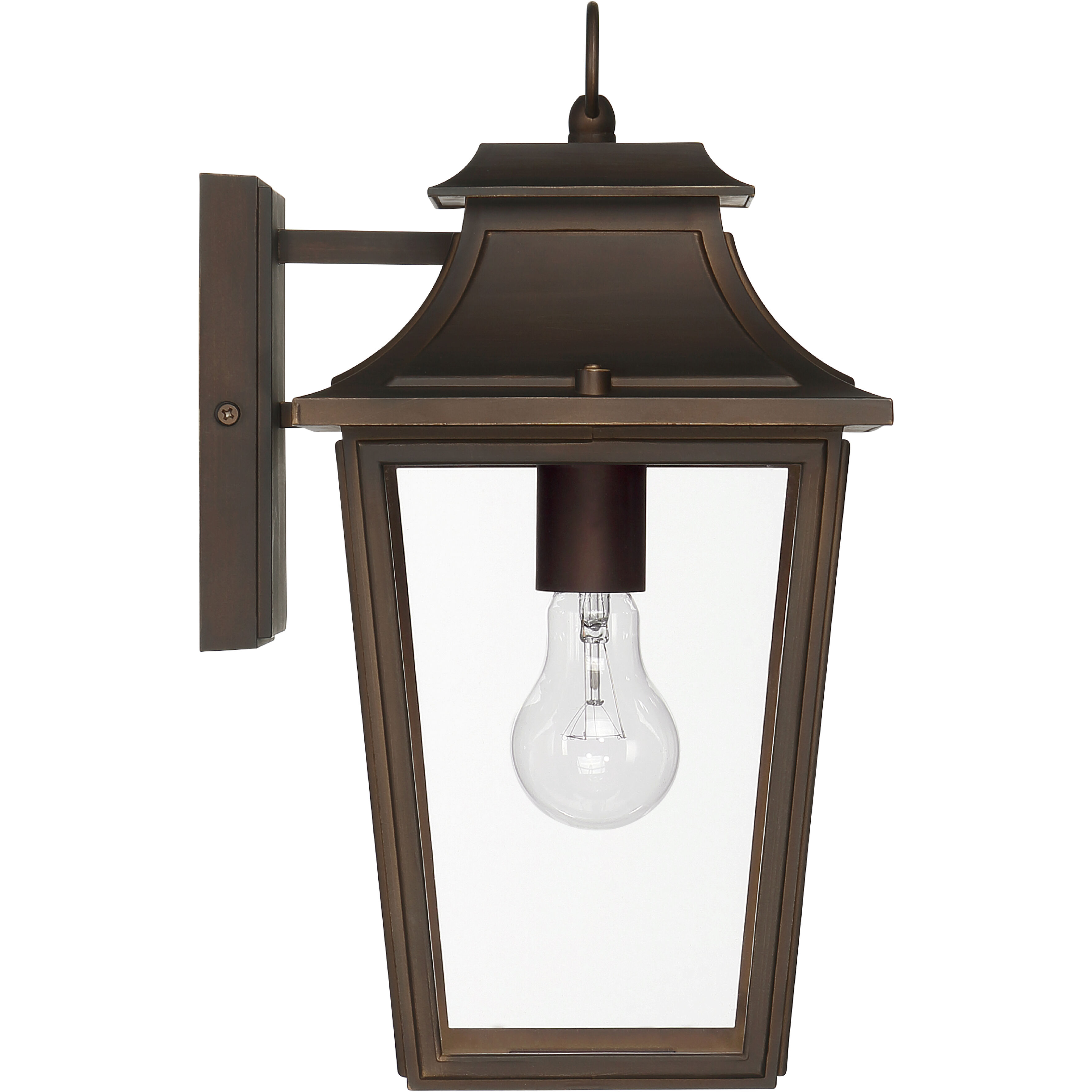 Spring Cove 1 Light 15 inch Matte Bronze Outdoor Wall Lantern, Medium