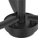 Adley 3 Light 18.12 inch Matte Black Semi-Flush Convertible Light Ceiling Light