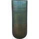 Vapor 20 X 8.5 inch Vase in Metallic Aqua