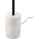 Jordana 58 inch 40.00 watt Matte Black and White Floor Lamp Portable Light