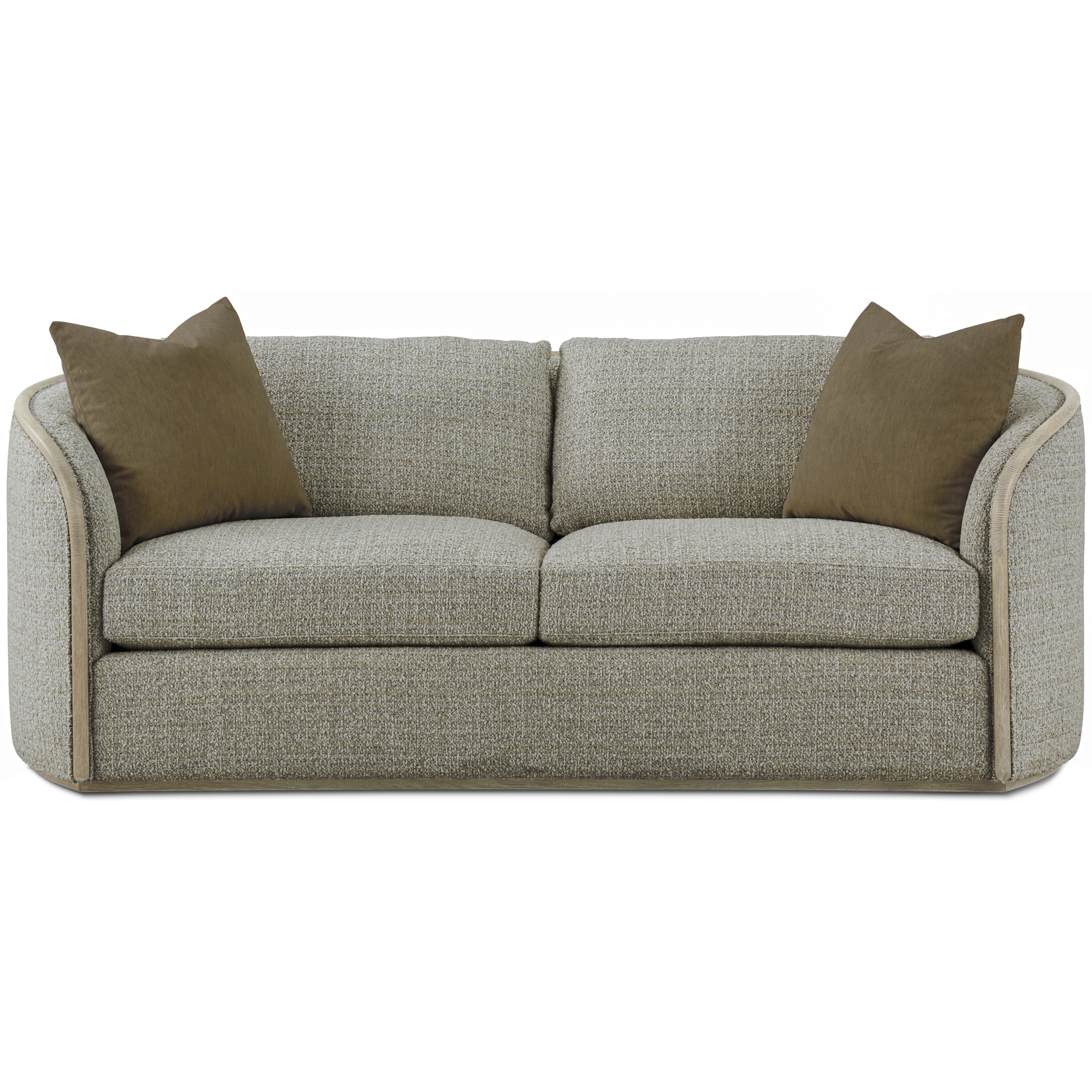 Toulon Latte Sofa, Wooden, Upholstered