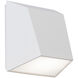 Atlantis LED 6 inch White Outdoor Wall Light in 3000K, dweLED