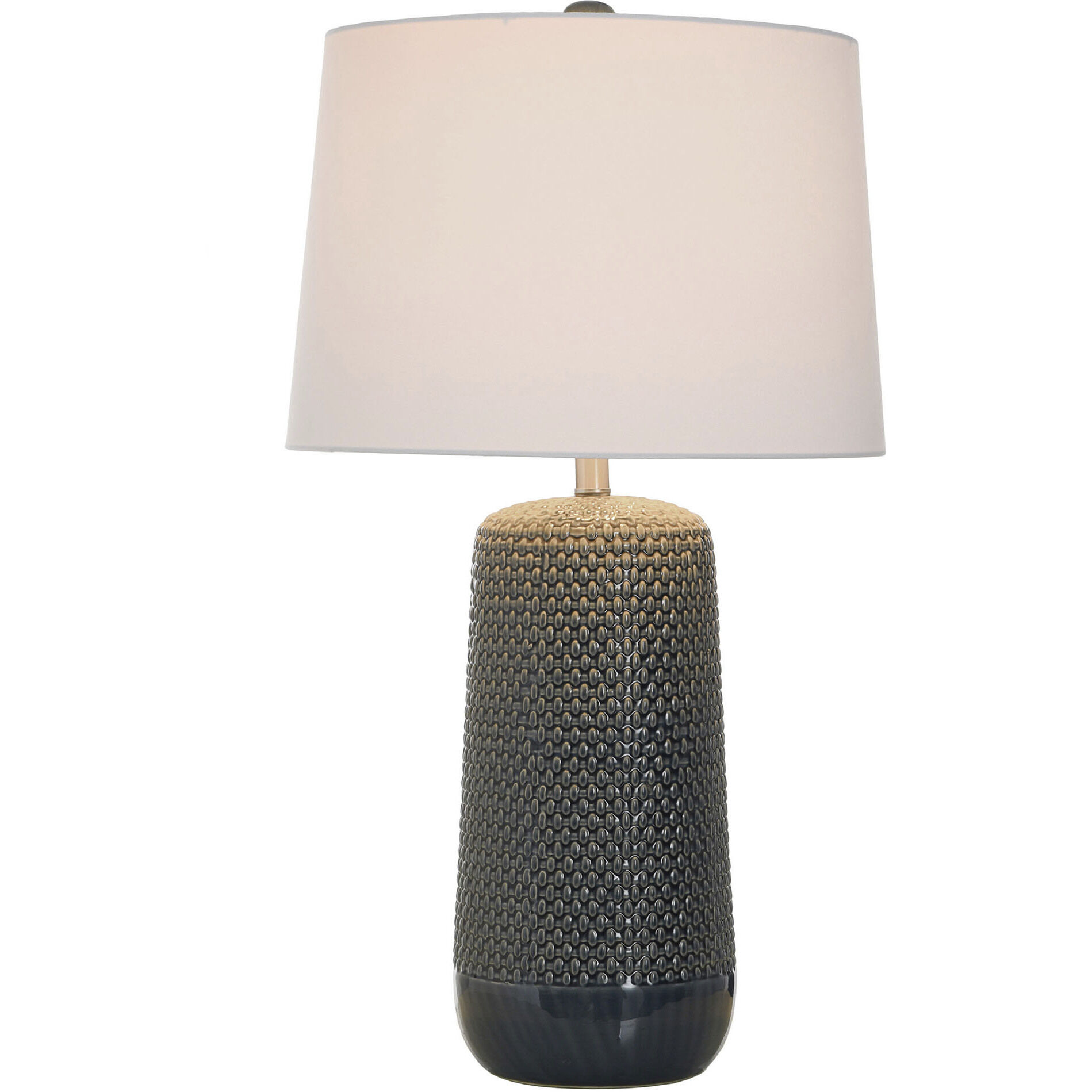 Galey 30 inch 100.00 watt Navy Blue and White Table Lamp Portable Light 